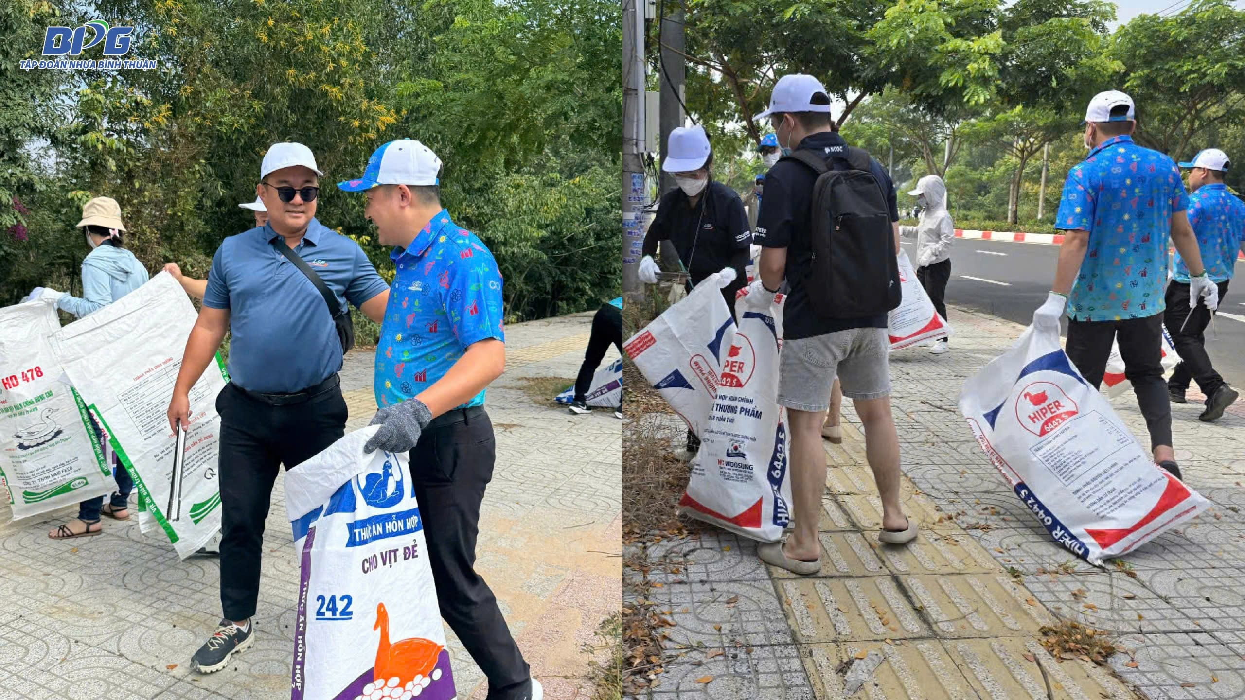 BPG staff cleaning and gardening activities in Vung Tau