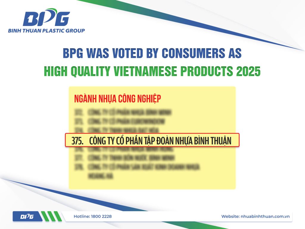 BPG Voted By Consumers As High Quality Vietnamese Products 2025 - Binh ...