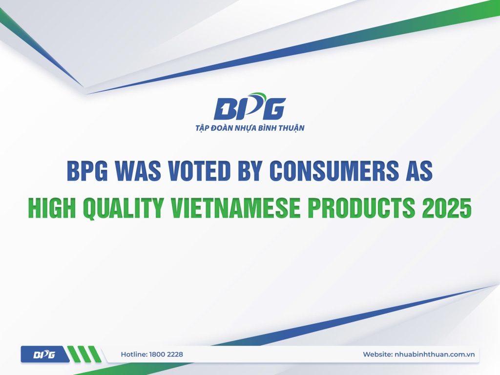 BPG Group honored at position 375 in the High Quality Vietnamese Products 2025 list in the Industrial Plastics category