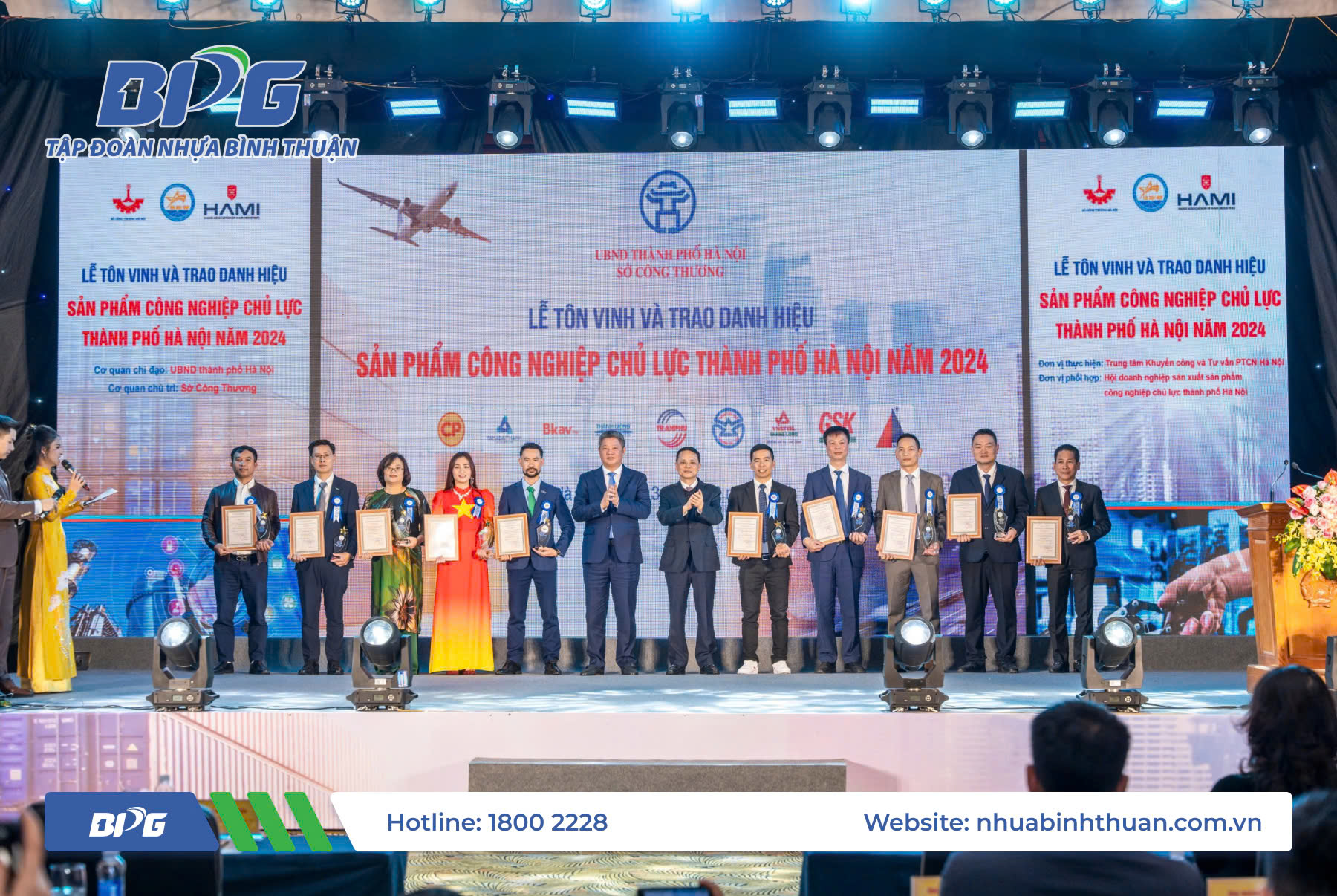 Nhựa Bình Thuận nhận giải thưởng: Sản phẩm Công Nghiệp Chủ Lực Hà Nội 2024