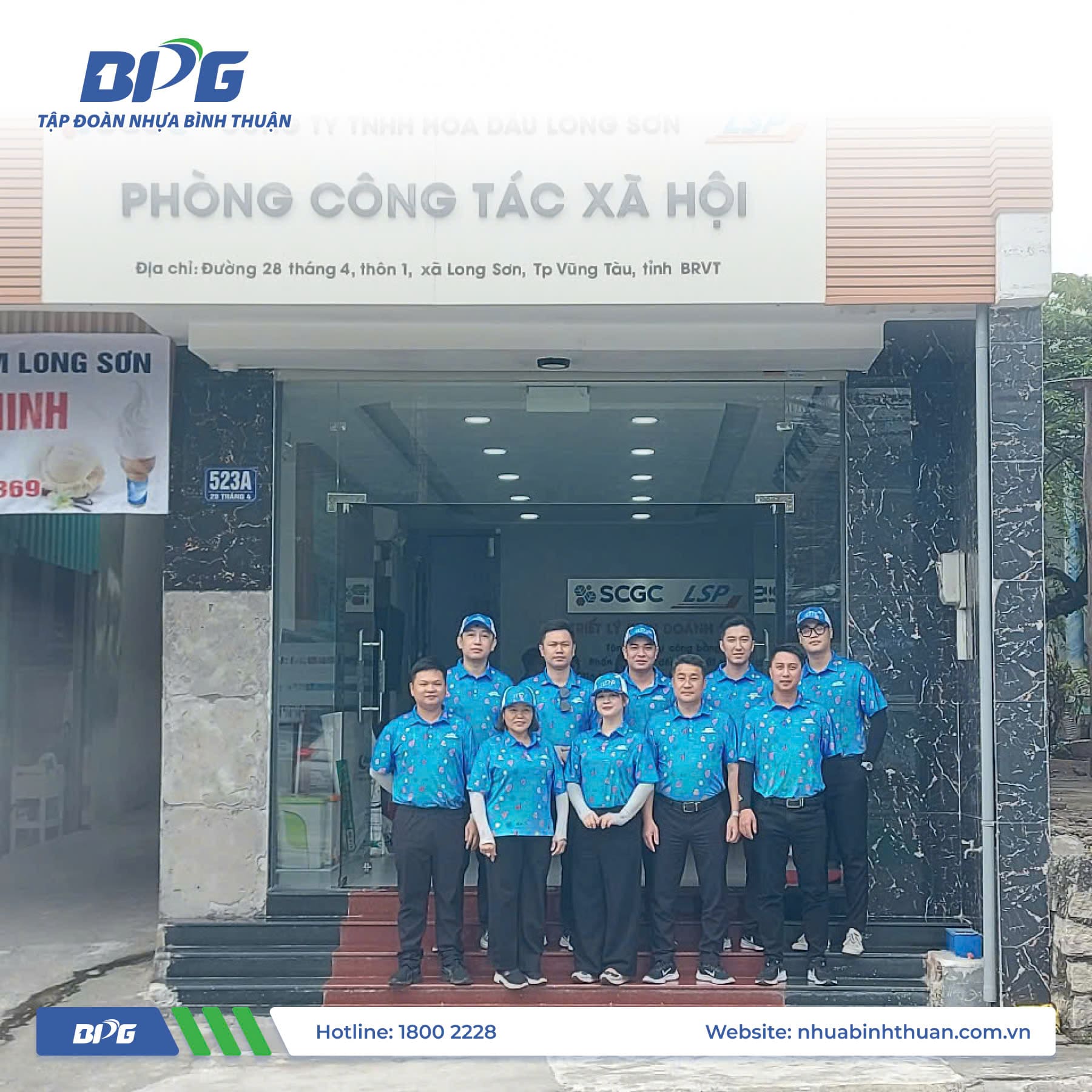 Nhựa Bình Thuận tại Phòng Công tác xã hội CTy TNHH Hóa Dầu Long Sơn
