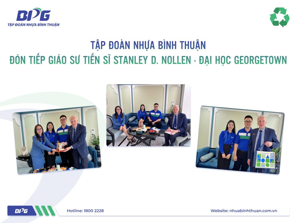 Tập đoàn Nhựa Bình Thuận đón tiếp GS.TS Stanley D. Nollen từ Đại học Georgetown tại trụ sở BPG