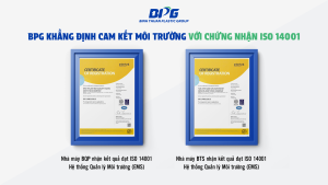 BPG KHẲNG ĐỊNH CAM KẾT MÔI TRƯỜNG VỚI CHỨNG NHẬN ISO 14001